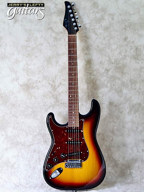 sale guitar for lefthanders used electric 2010 Suhr Classic Custom 3 Tone Burst No.793 Front View