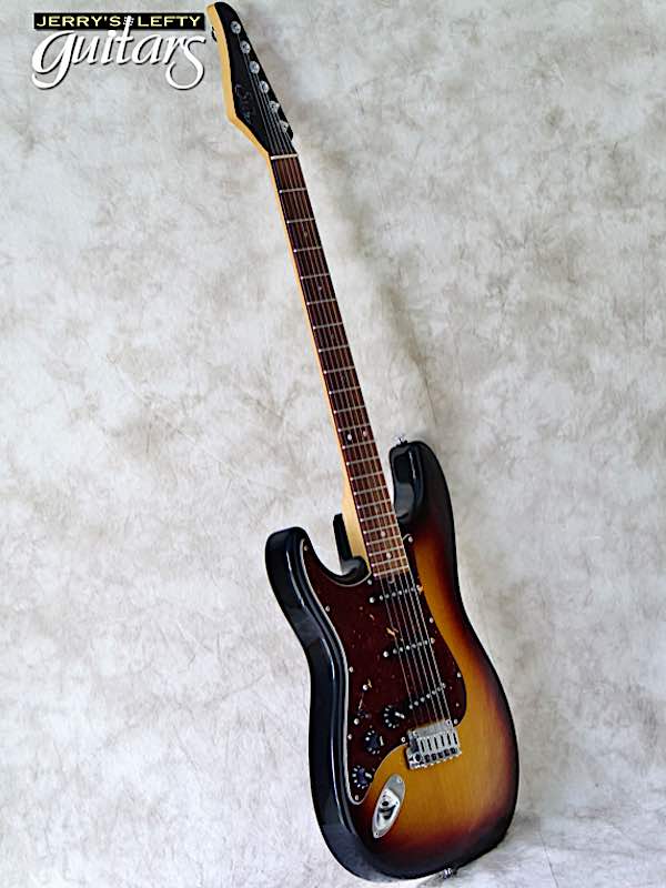 sale guitar for lefthanders used electric 2010 Suhr Classic Custom 3 Tone Burst No.793 Side View