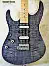 Sale left hand guitar new electric Suhr Custom Modern Satin Flame Trans Charcoal No.001