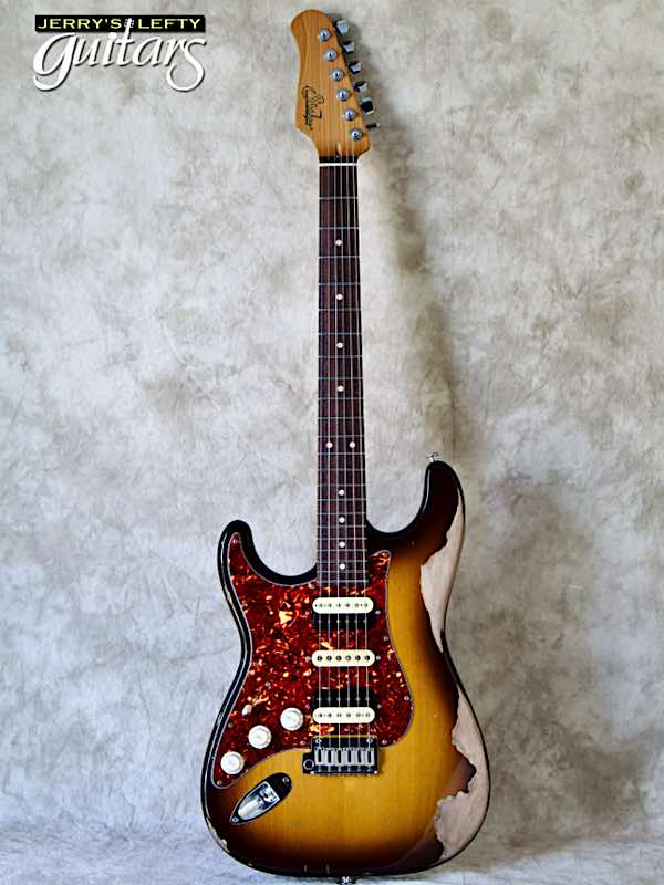 for sale left hand guitar Suhr Ian Thornley Signature Classic S Antique Roughneck No.163 Front view