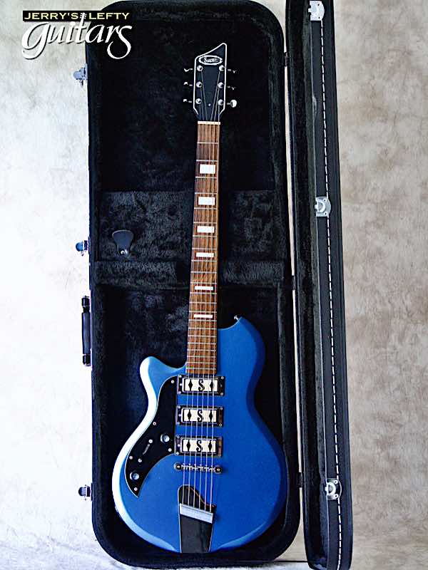 sale guitar for lefthanders used electric 2018 Supro Hampton Ocean Blue Metallic No.849 Case View