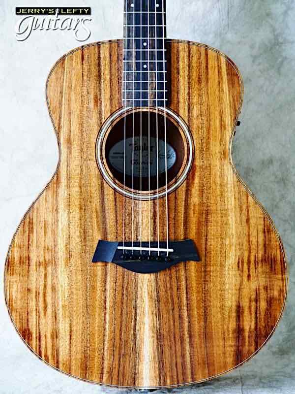 for sale left hand guitar 2021 Taylor GS Mini E Koa Plus No.236 Close-up view