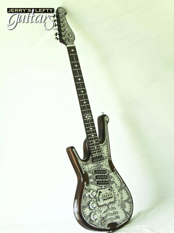 for sale left hand guitar new electric Teye Gypsy Queen 4 SC Rose Side view