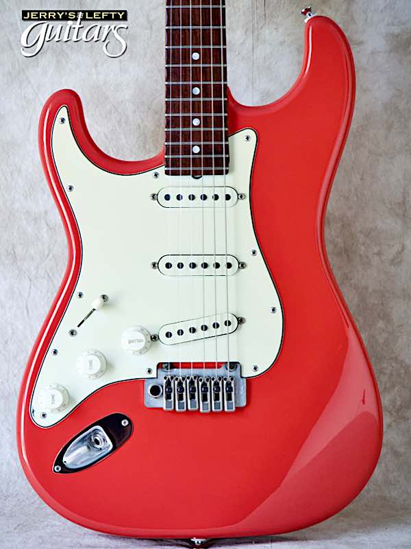 sale guitar for lefthanders used electric James Tyler USA Classic Fiesta Red No.004 Close-up View
