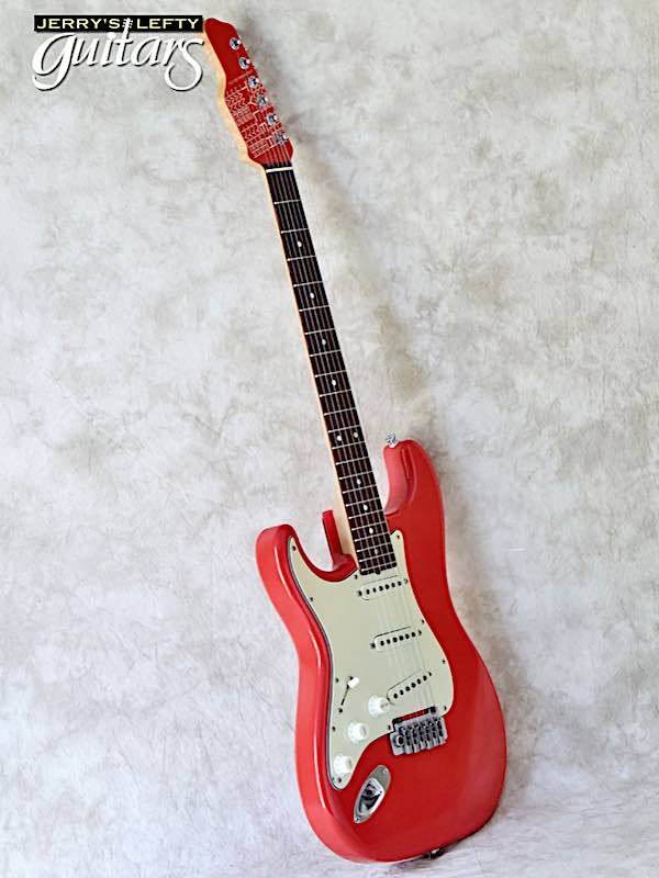 sale guitar for lefthanders used electric James Tyler USA Classic Fiesta Red No.004 Side View