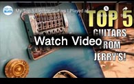 Top 5 left handed guitars video by Shane Diiorio in Jerry's shop