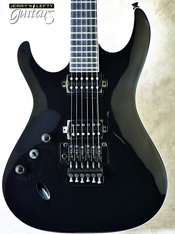 for sale left hand guitar Vola Luna FR EF Jet Black No.413 Close-up view