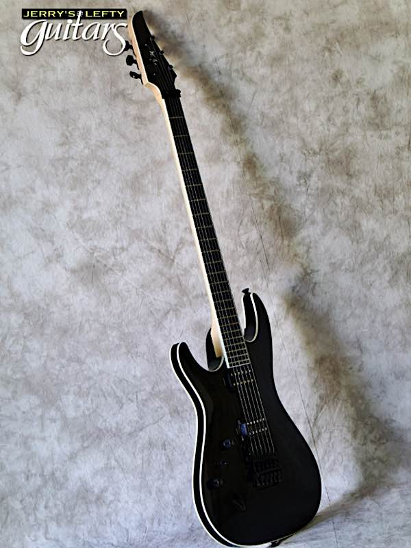 for sale left hand guitar Vola Luna FR EF Jet Black No.413 Side view