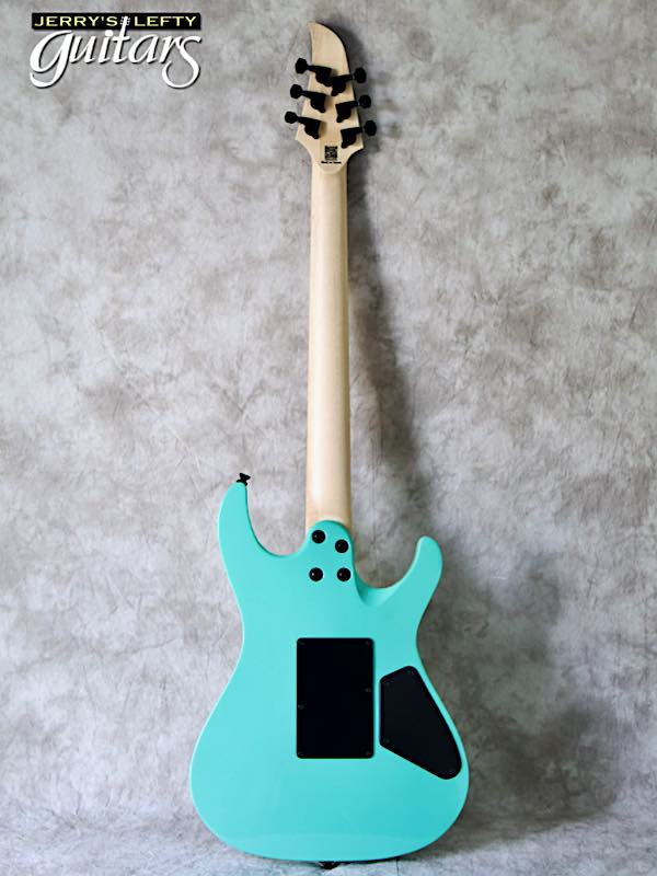 for sale left hand guitar Vola Luna FR MF Surf Green No.405 Back view