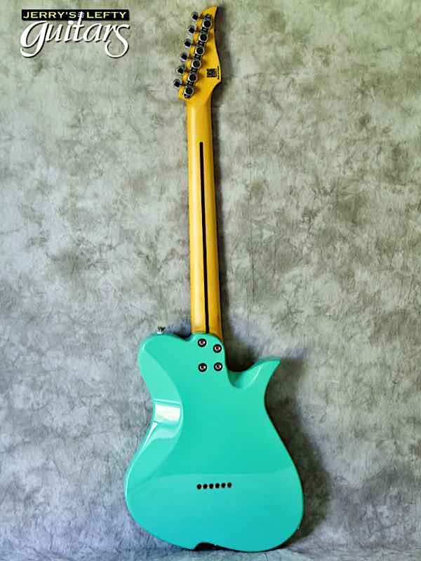 sale guitar for lefthanders new electric Vola Vasti V3 MIJ Surf Green No.158 Back View