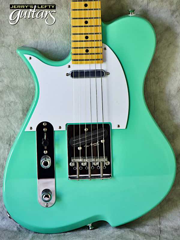 sale guitar for lefthanders new electric Vola Vasti V3 MIJ Surf Green No.158 Close-up View