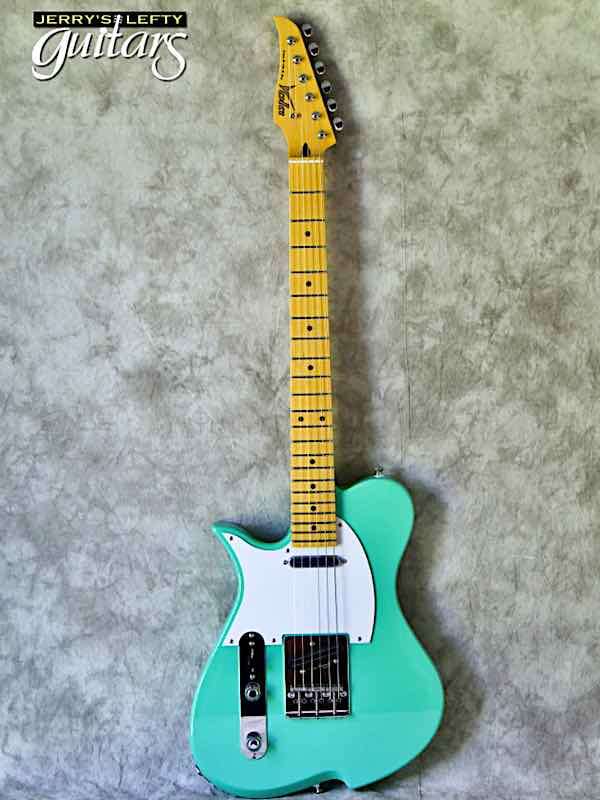 sale guitar for lefthanders new electric Vola Vasti V3 MIJ Surf Green No.158 Front View