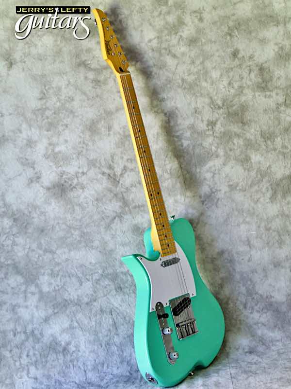 sale guitar for lefthanders new electric Vola Vasti V3 MIJ Surf Green No.158 Side View